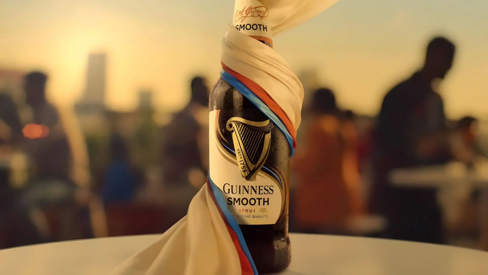 Guinness Bottle in Ad