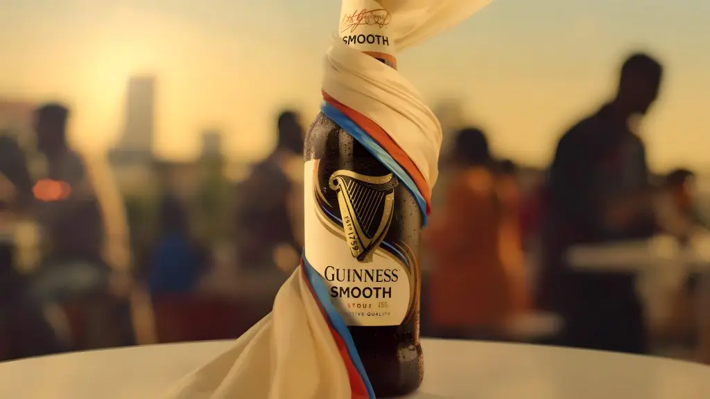 Guinness Bottle in Ad