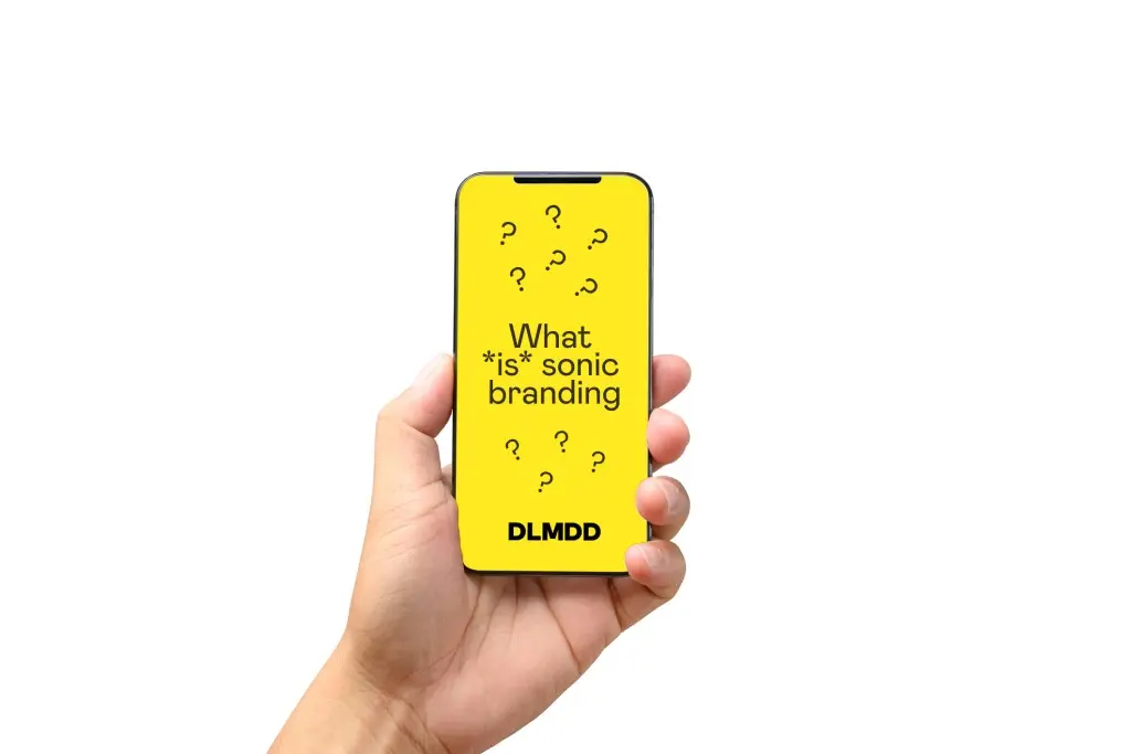 What is sonic branding a man asks as he listens on his chair